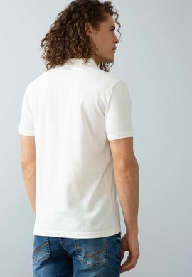 Erkek Ekru Basic Polo Yaka Tişört - 50199991262