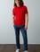 Erkek Kırmızı Basic Polo Yaka Tişört