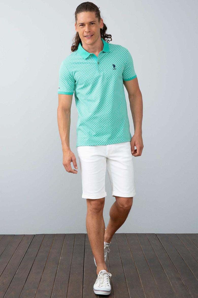 Erkek Mint Yeşili Polo Yaka T-Shirt - 50199316015