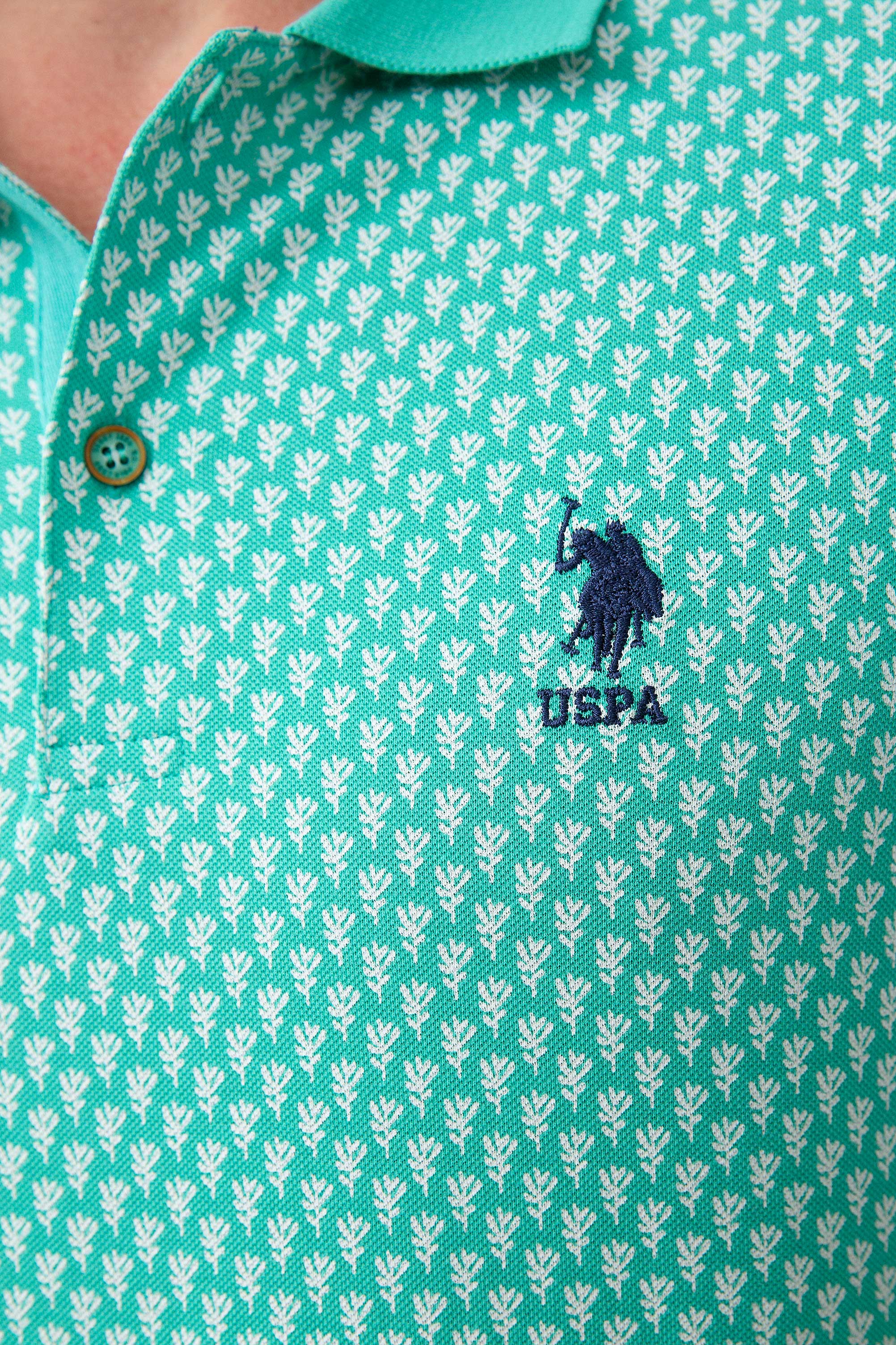 Erkek Mint Yeşili Polo Yaka T-Shirt - Image 4