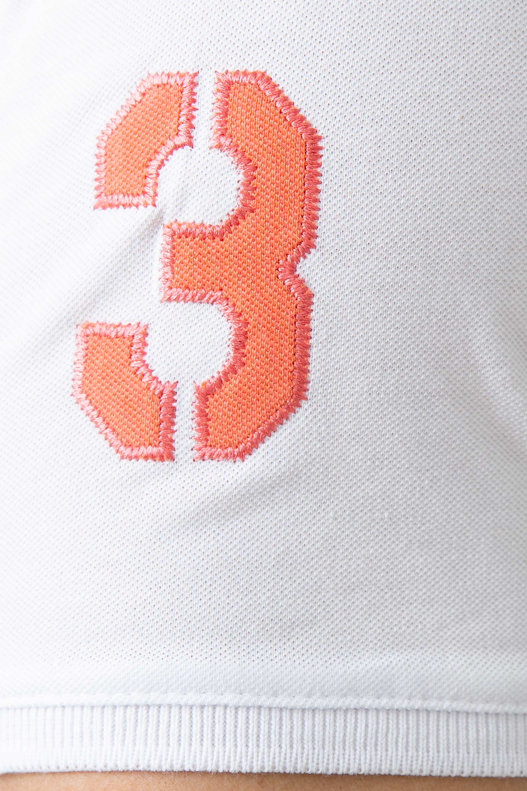 Erkek Beyaz Polo Yaka T-Shirt - Image 4