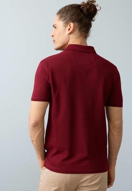 Erkek Bordo Polo Yaka T-Shirt Basic - 50199819177