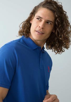 Erkek Saks Polo Yaka T-Shirt Basic - 50199833062