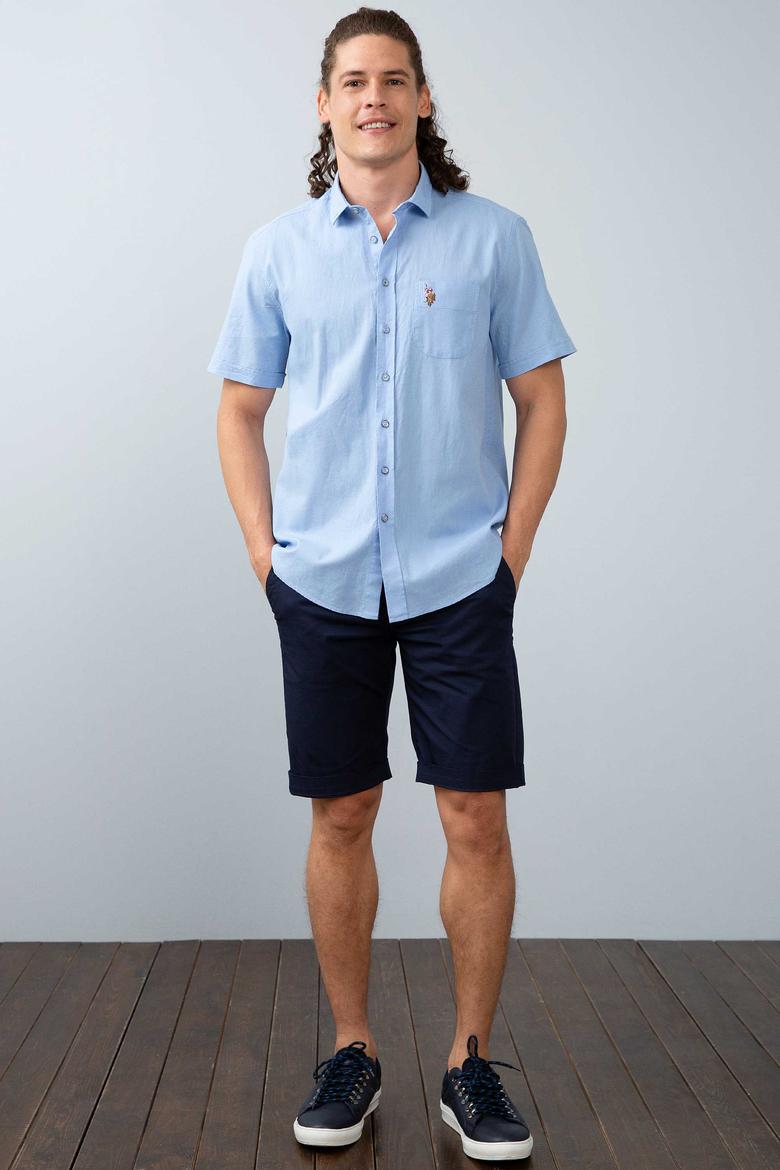 Erkek Mavi Gömlek Kısakol - 50200424055
