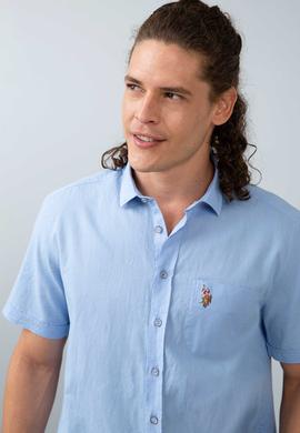 Erkek Mavi Gömlek Kısakol - 50200424055
