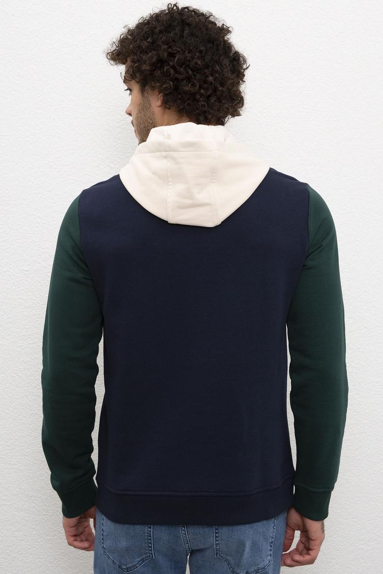 Erkek Lacivert Kapüşonlu Sweatshirt - 50207577002