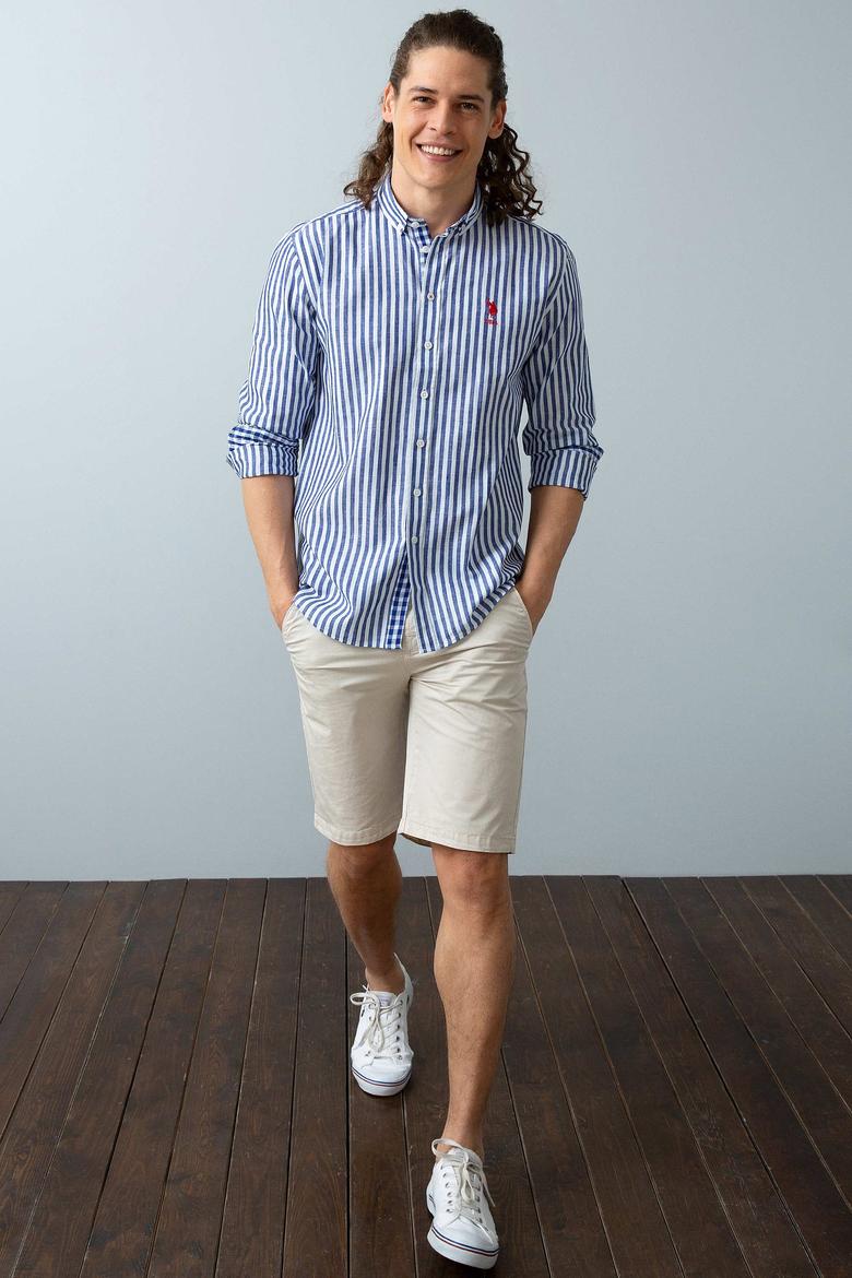 Erkek Lacivert Gömlek Uzunkol - 50200496034