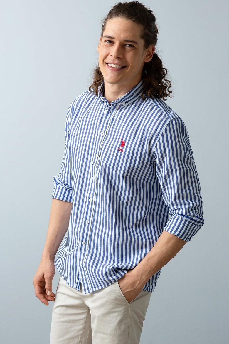 Erkek Lacivert Gömlek Uzunkol - 50200496034