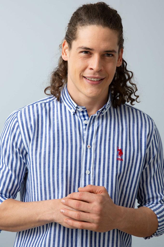 Erkek Lacivert Gömlek Uzunkol