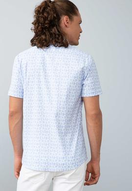 Erkek Mavi Gömlek Kısakol - 50202383003