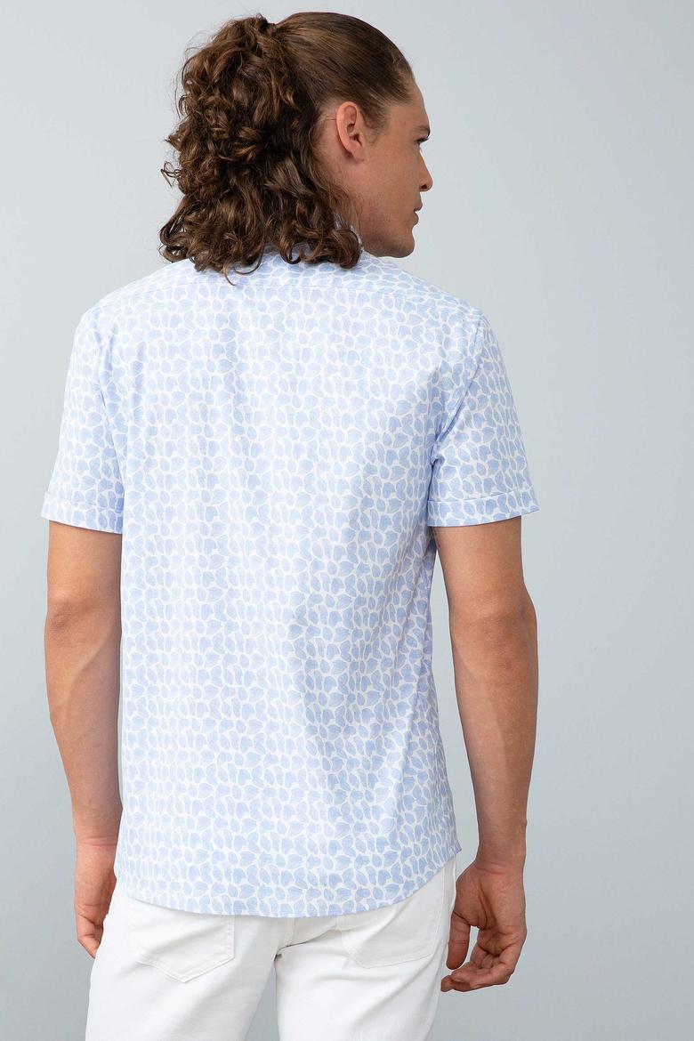 Erkek Mavi Gömlek Kısakol - 50202383003