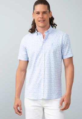 Erkek Mavi Gömlek Kısakol - 50202383003