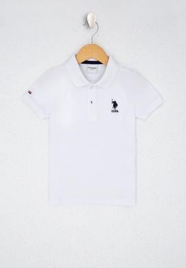 Erkek Çocuk Beyaz Polo Yaka Tişört - 50222608015