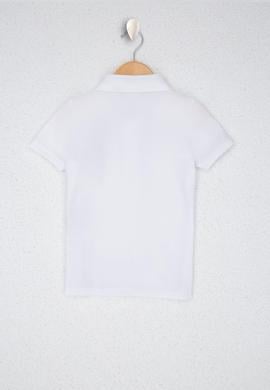 Erkek Çocuk Beyaz Polo Yaka Tişört - 50222608015