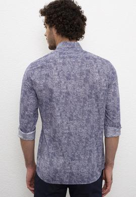 Erkek Lacivert Gömlek Uzunkol - 50218435004