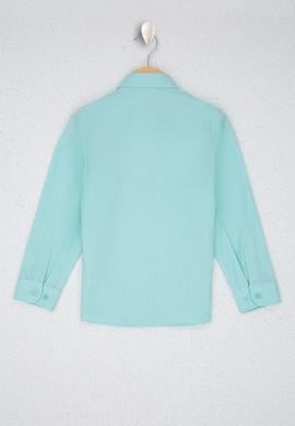 Erkek Çocuk Mint Uzun Kollu Gömlek - 50222556128