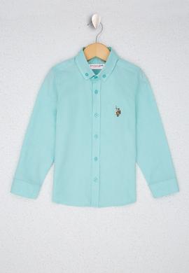 Erkek Çocuk Mint Uzun Kollu Gömlek - 50222556128