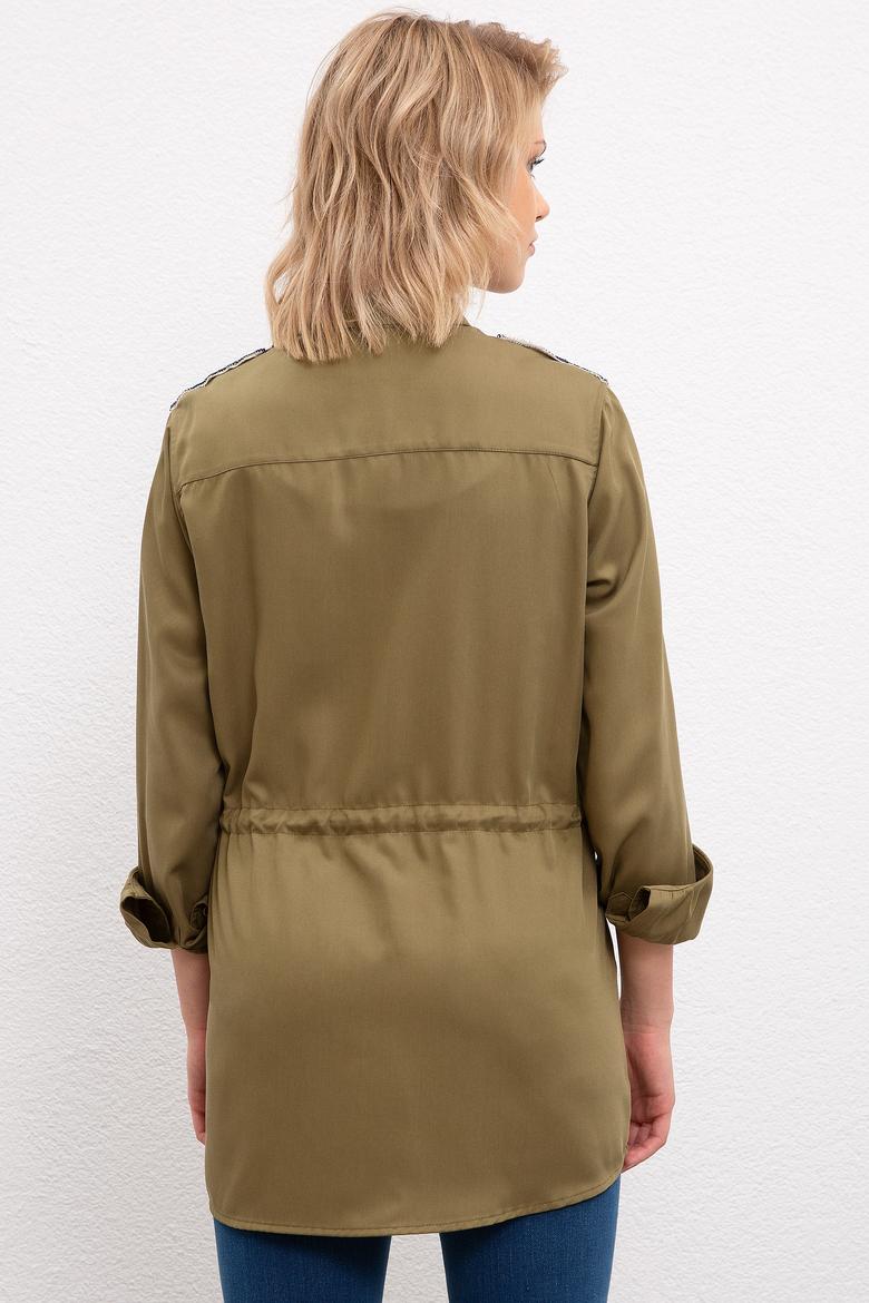 Kadın Yeşil Gömlek Uzunkol - 50207142005