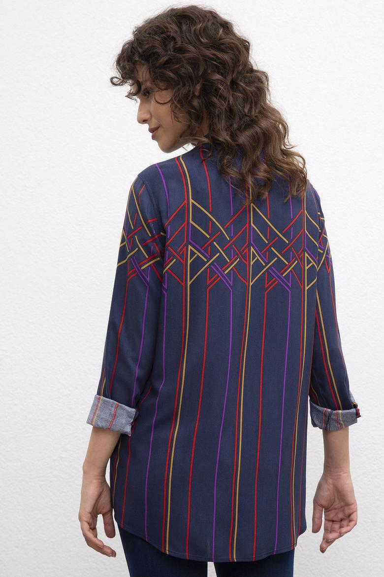 Kadın Lacivert Gömlek - 50207186005