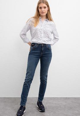 Kadın Mavi Denim Pantolon - 50209140003