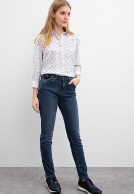 Kadın Mavi Denim Pantolon - 50209140003