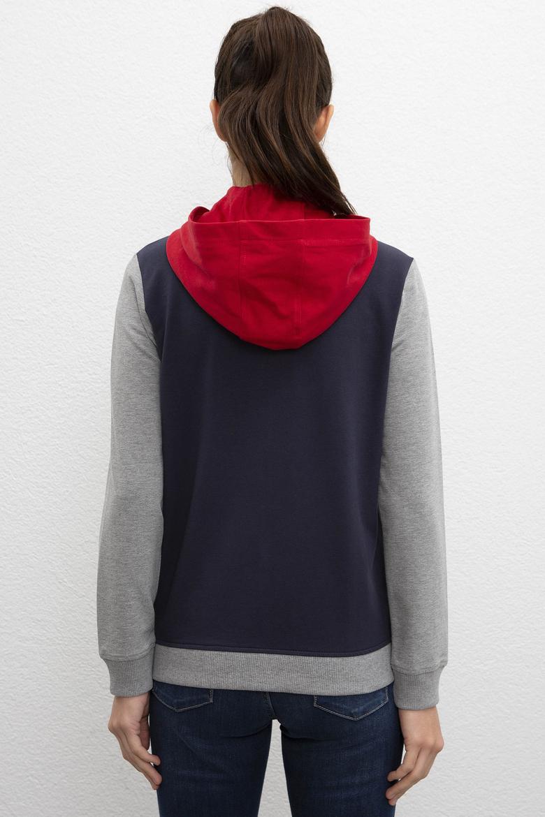 Kadın Gri Melanj Sweatshirt - 50205817005