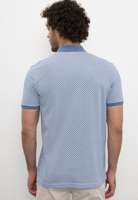 Erkek İndigo Tişört - 50219125007