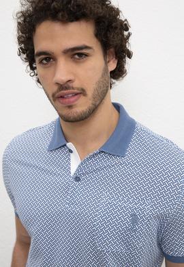 Erkek İndigo Tişört - 50219125007