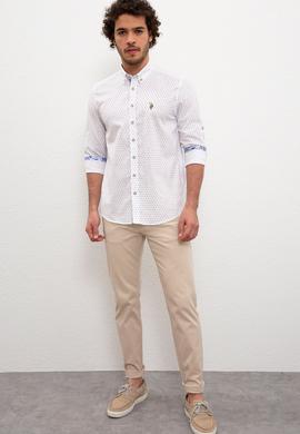 Erkek Beyaz Gömlek Uzunkol - 50218448021