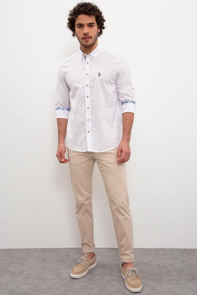 Erkek Beyaz Gömlek Uzunkol - 50218448021