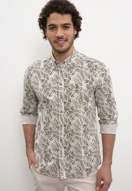 Erkek Yeşil Gömlek Uzunkol - 50218623003