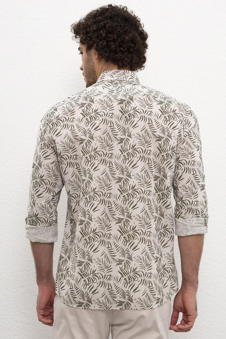 Erkek Yeşil Gömlek Uzunkol - 50218623003