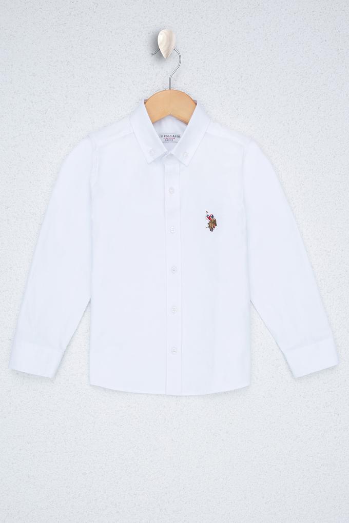 Erkek Çocuk Beyaz Gömlek Uzunkol