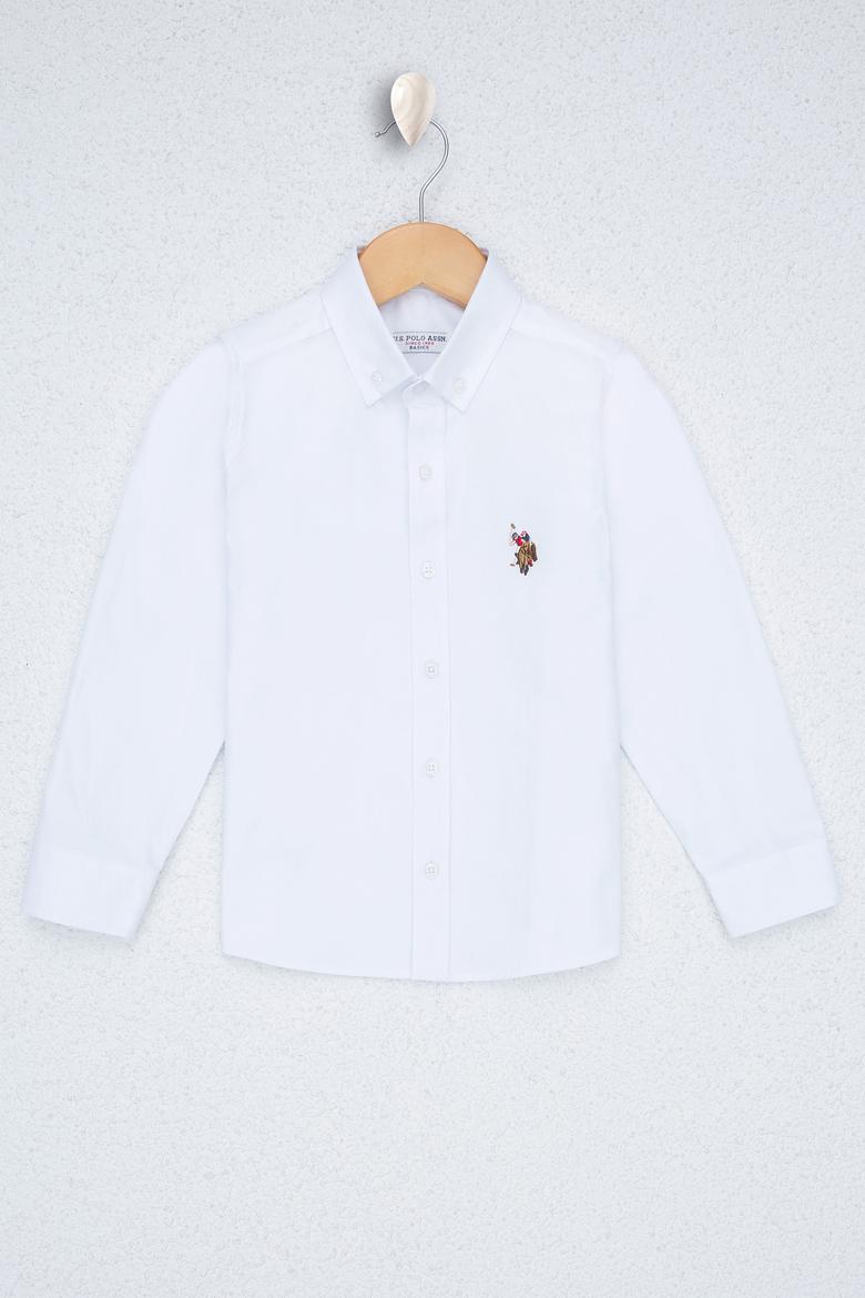 Erkek Çocuk Beyaz Gömlek Uzunkol