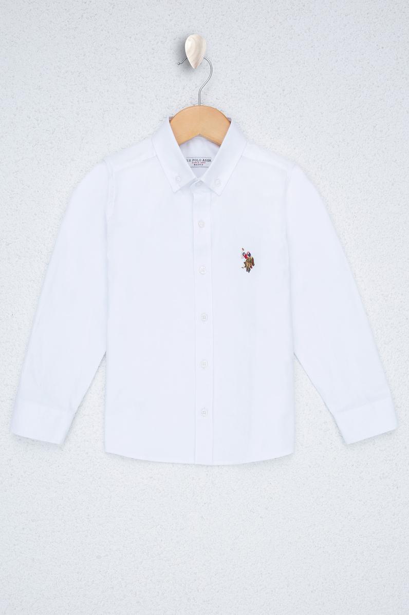 Erkek Çocuk Beyaz Gömlek Uzunkol