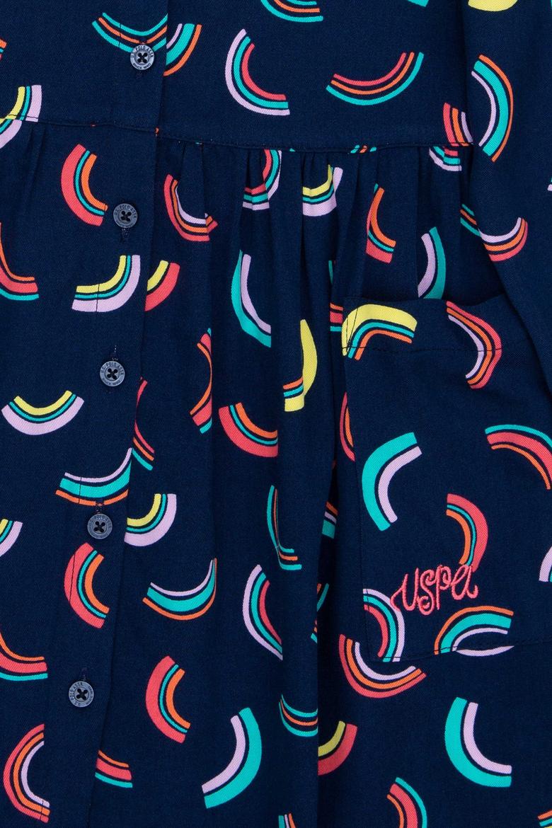 Kız Çocuk Mavi Elbise - 50218390009