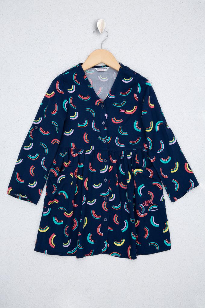 Kız Çocuk Mavi Elbise