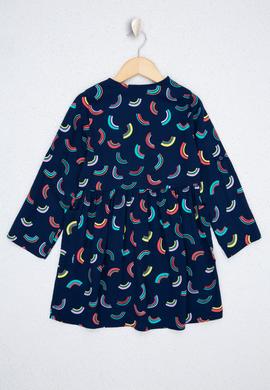 Kız Çocuk Mavi Elbise - 50218390009