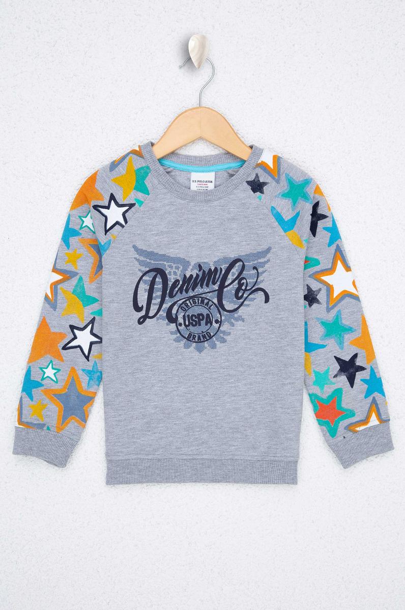 Çocuk Gri Sweatshirt