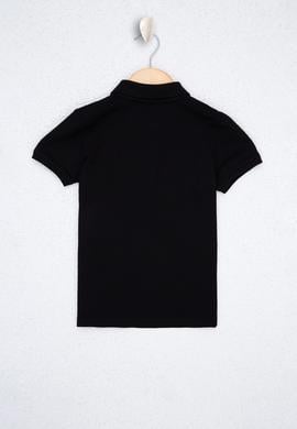 Erkek Çocuk Siyah Polo Yaka Tişört - 50222608076