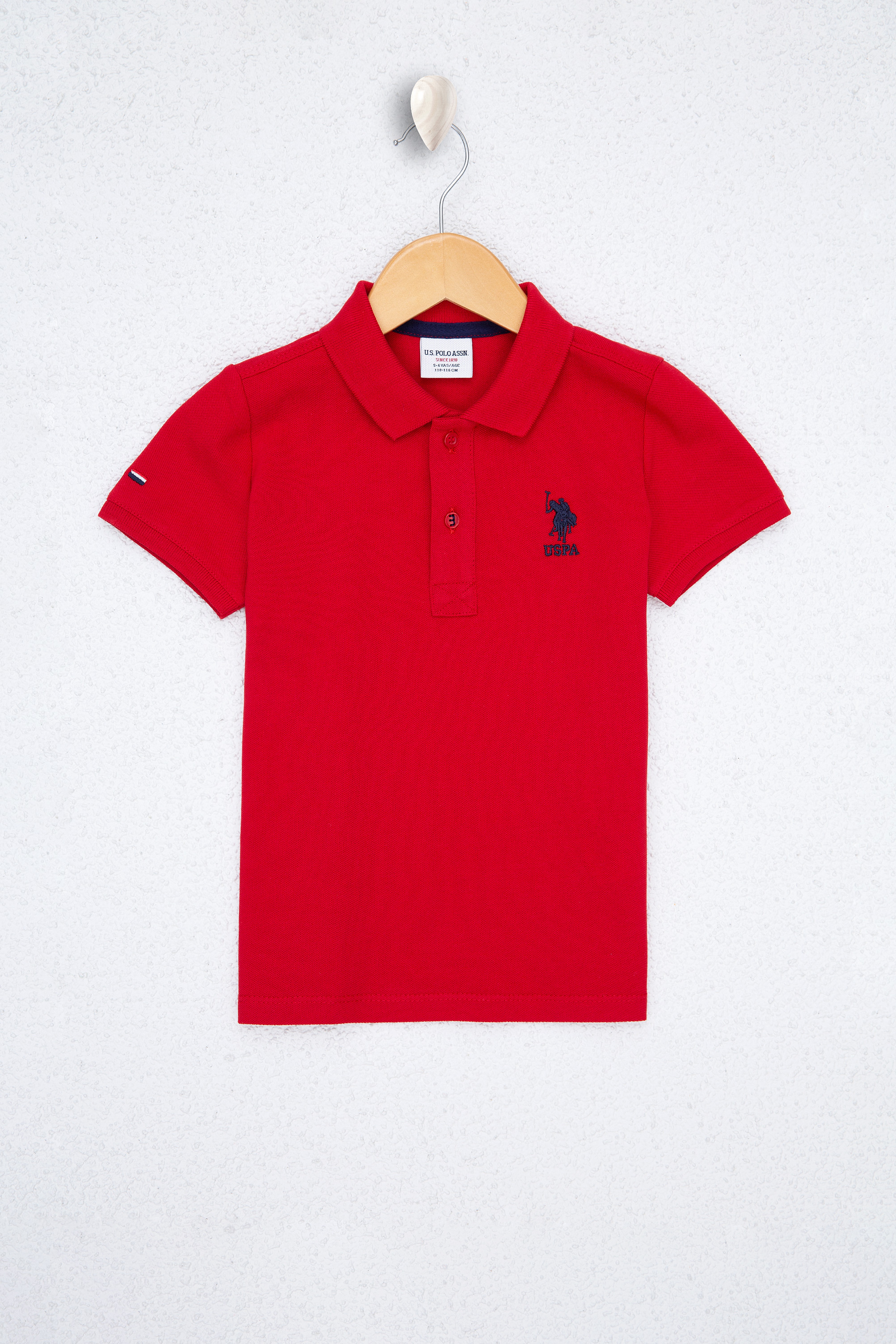 Erkek Çocuk Kırmızı Polo Yaka Tişört - Image 1