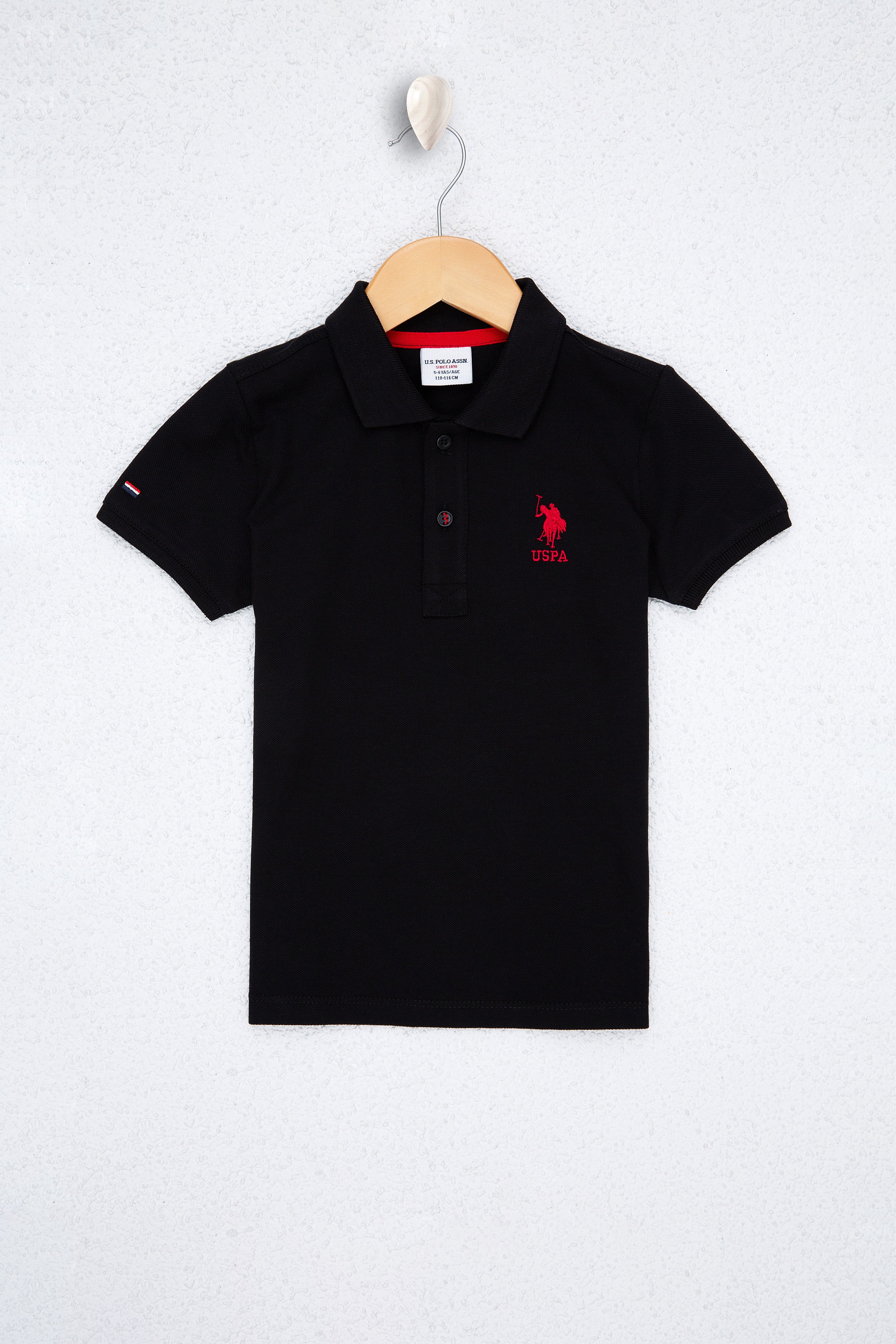 Erkek Çocuk Siyah Polo Yaka Tişört - Image 1