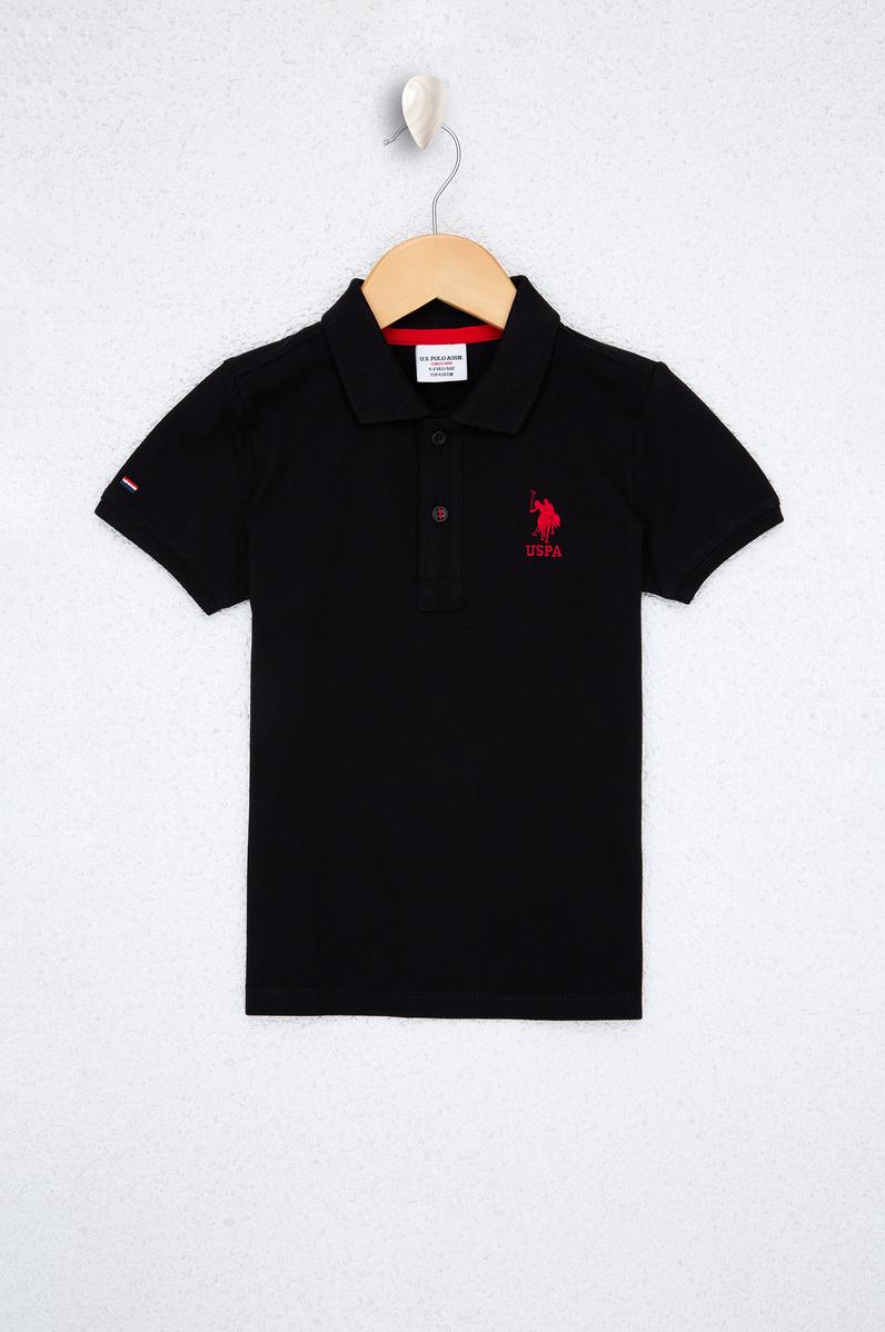 Erkek Çocuk Siyah Polo Yaka Tişört