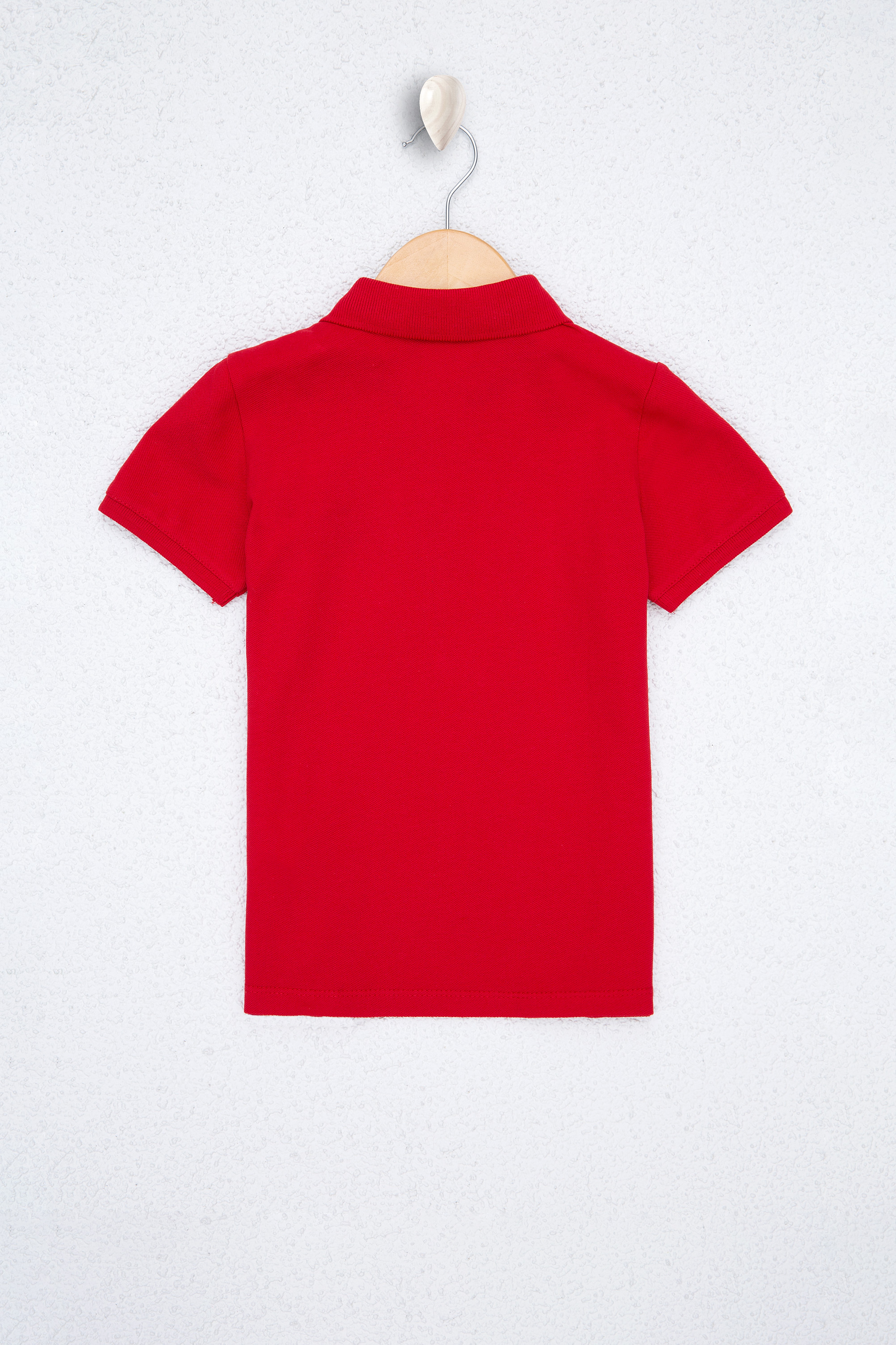 Erkek Çocuk Kırmızı Polo Yaka Tişört - Image 2