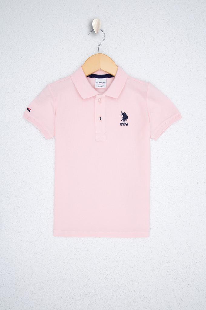 Erkek Çocuk Pembe Polo Yaka Tişört
