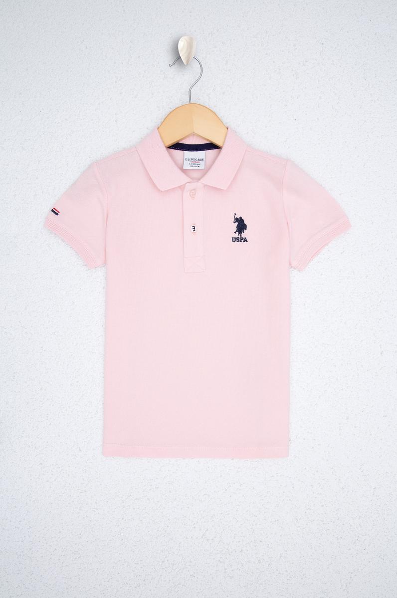 Erkek Çocuk Pembe Polo Yaka Tişört