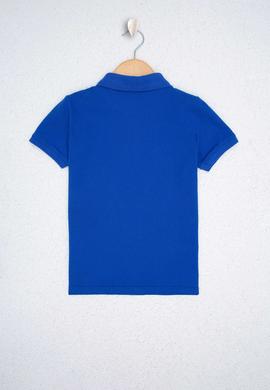 Erkek Çocuk Mavi Polo Yaka Tişört - 50222608316