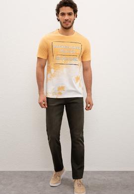 Erkek Sarı Tişört - 50220459011