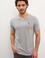 Erkek Gri Melanj Basic Tişört