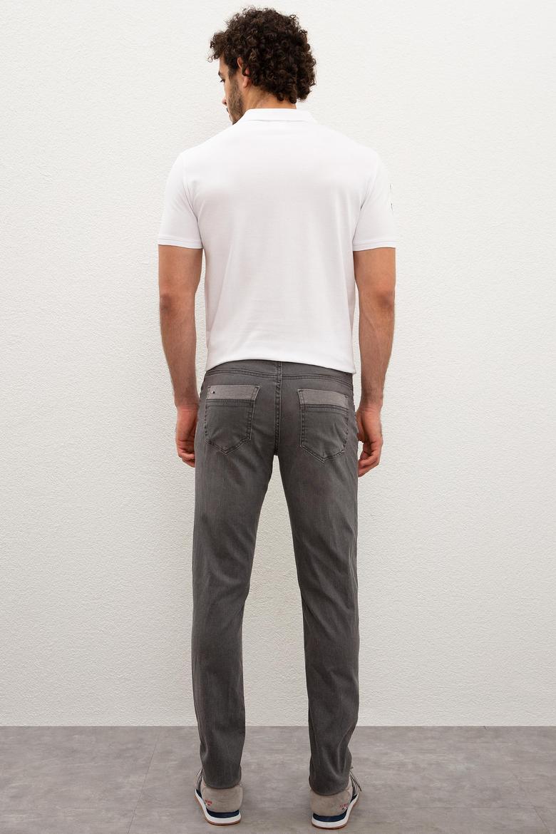 Erkek Gri Denim Pantolon - 50218993003